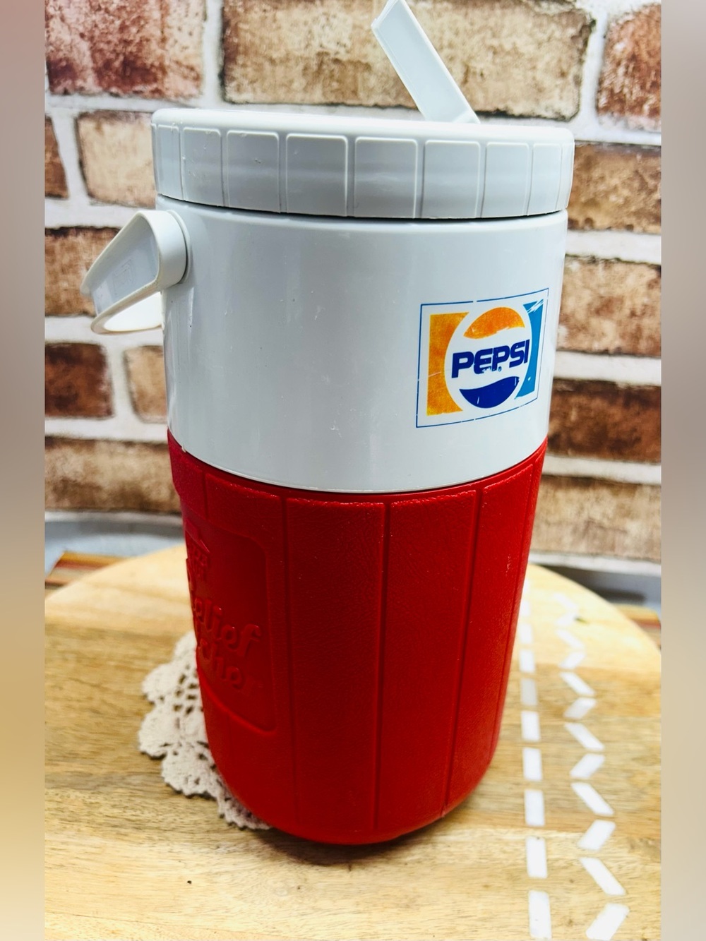 Vintage 80's Pizza Hut Coleman Pepsi Relief Pitcher Water Cooler jug